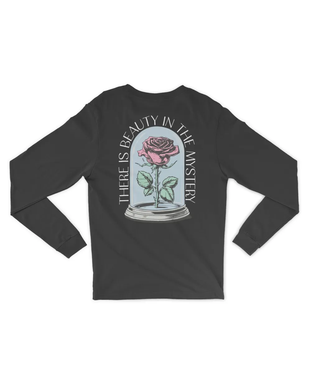 Mystery Rose Men's Long Sleeved T-Shirt black s