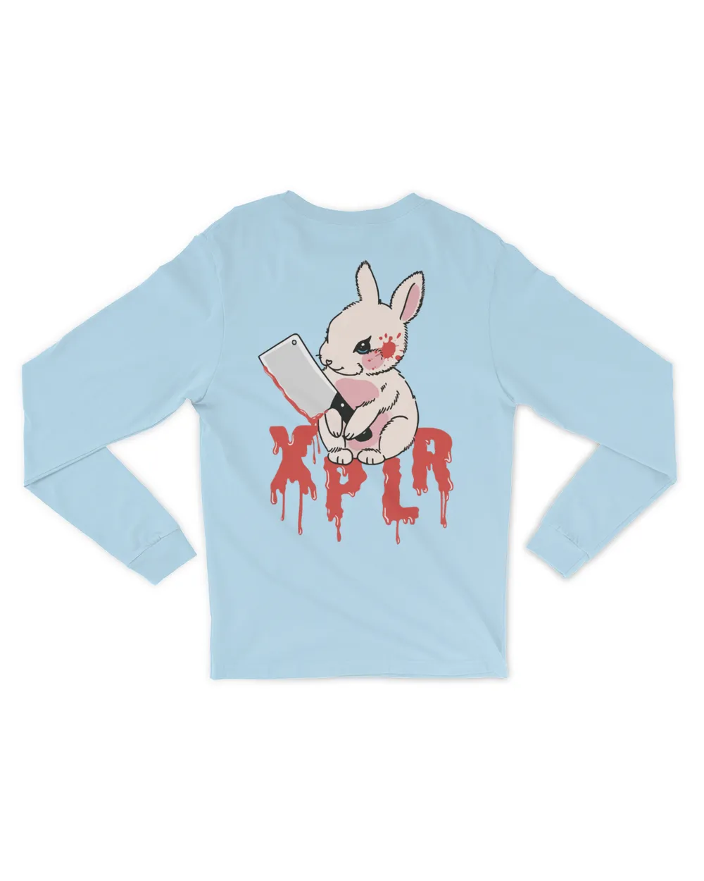 Rabbit Men's Long Sleeved T-Shirt light-blue s