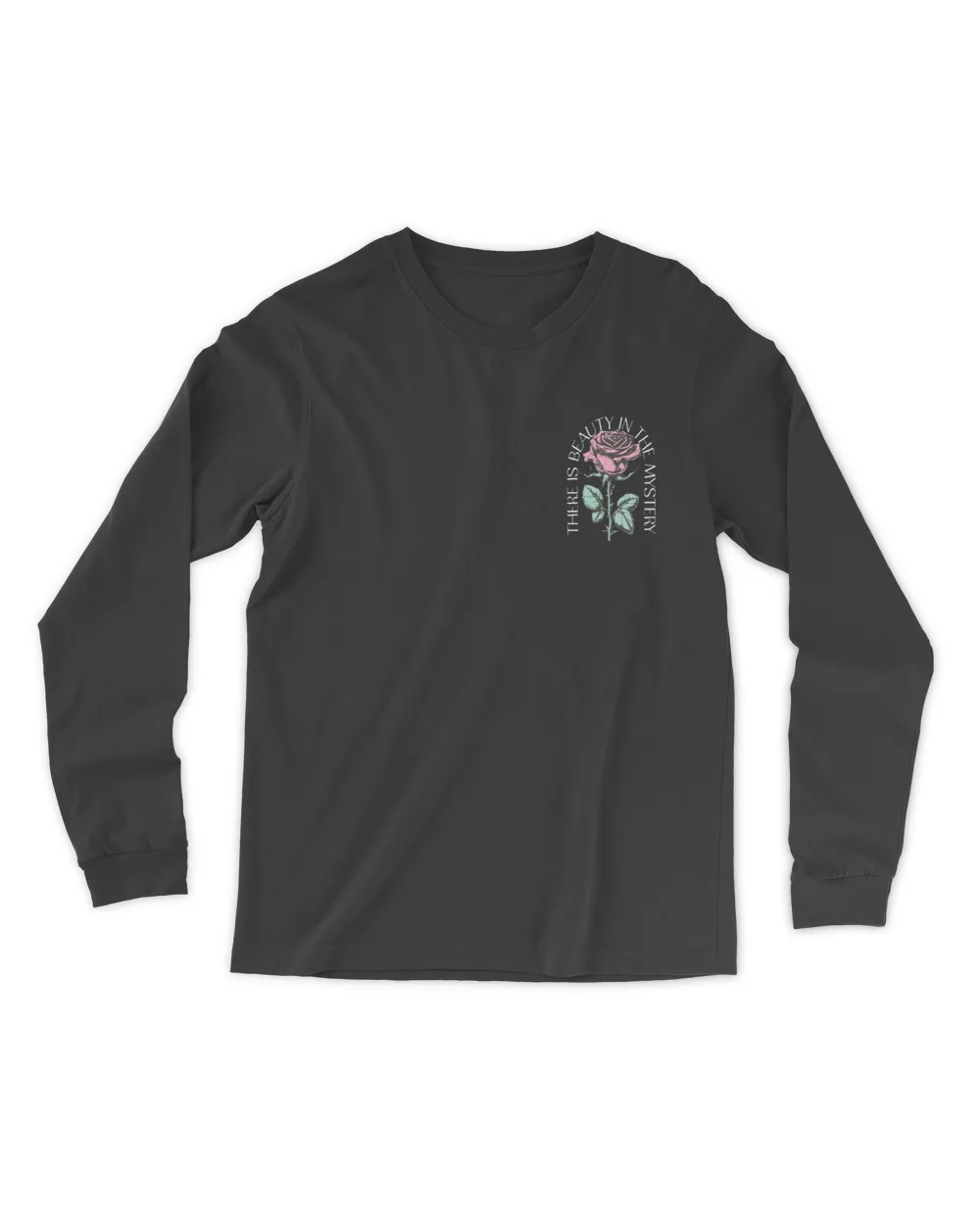 Mystery Rose Men's Long Sleeved T-Shirt black s