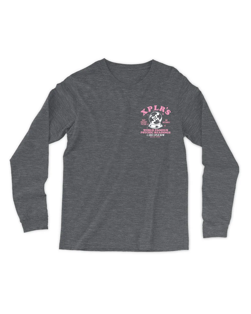 World Famous Men's Long Sleeved T-Shirt dark-heather s