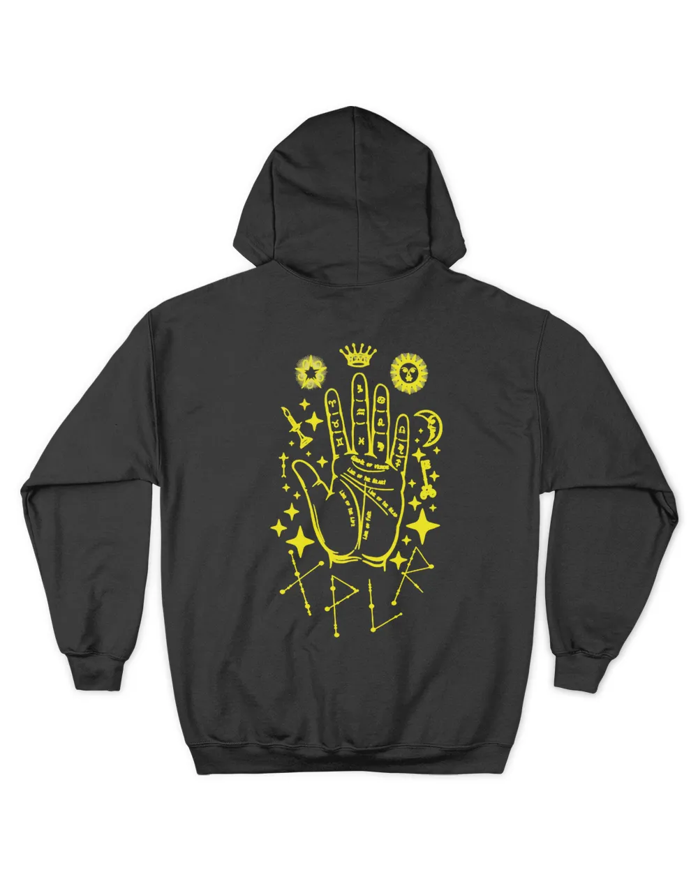 Palm Reading Unisex Hoodie black s