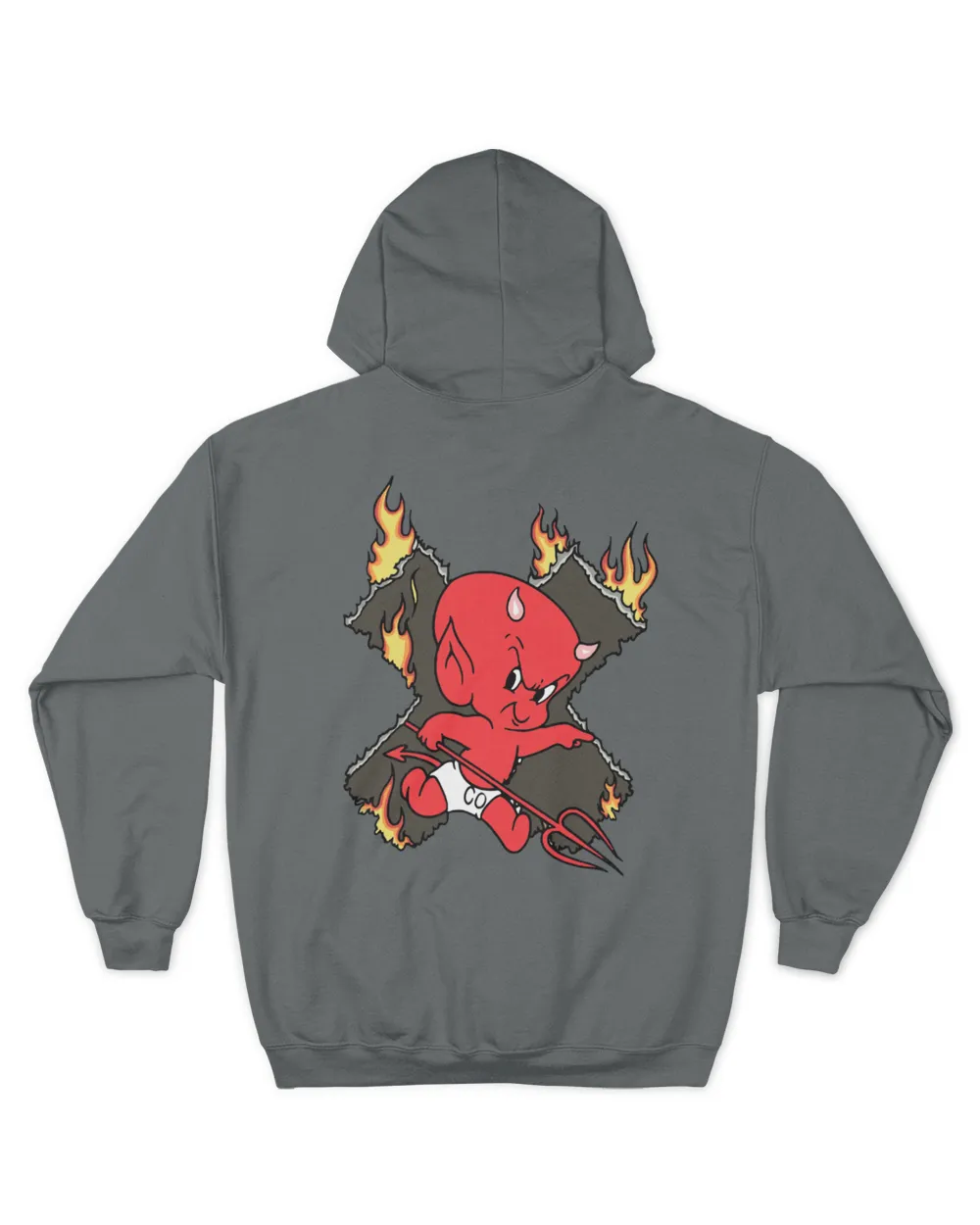 Baby Devil V.2 Unisex Hoodie charcoal s