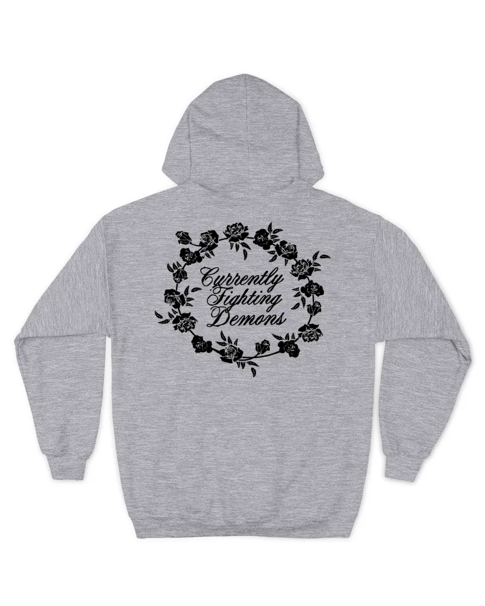 Floral Note Men's Zip Hoodie sport-grey s