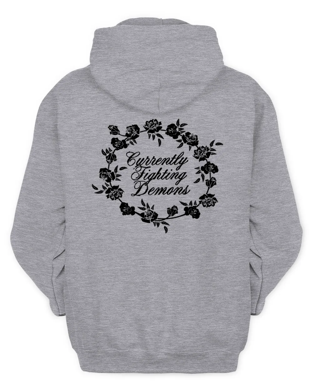 Floral Note Men's Zip Hoodie sport-grey s