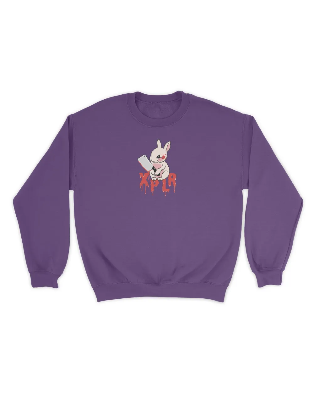 Rabbit Unisex Sweatshirt purple s