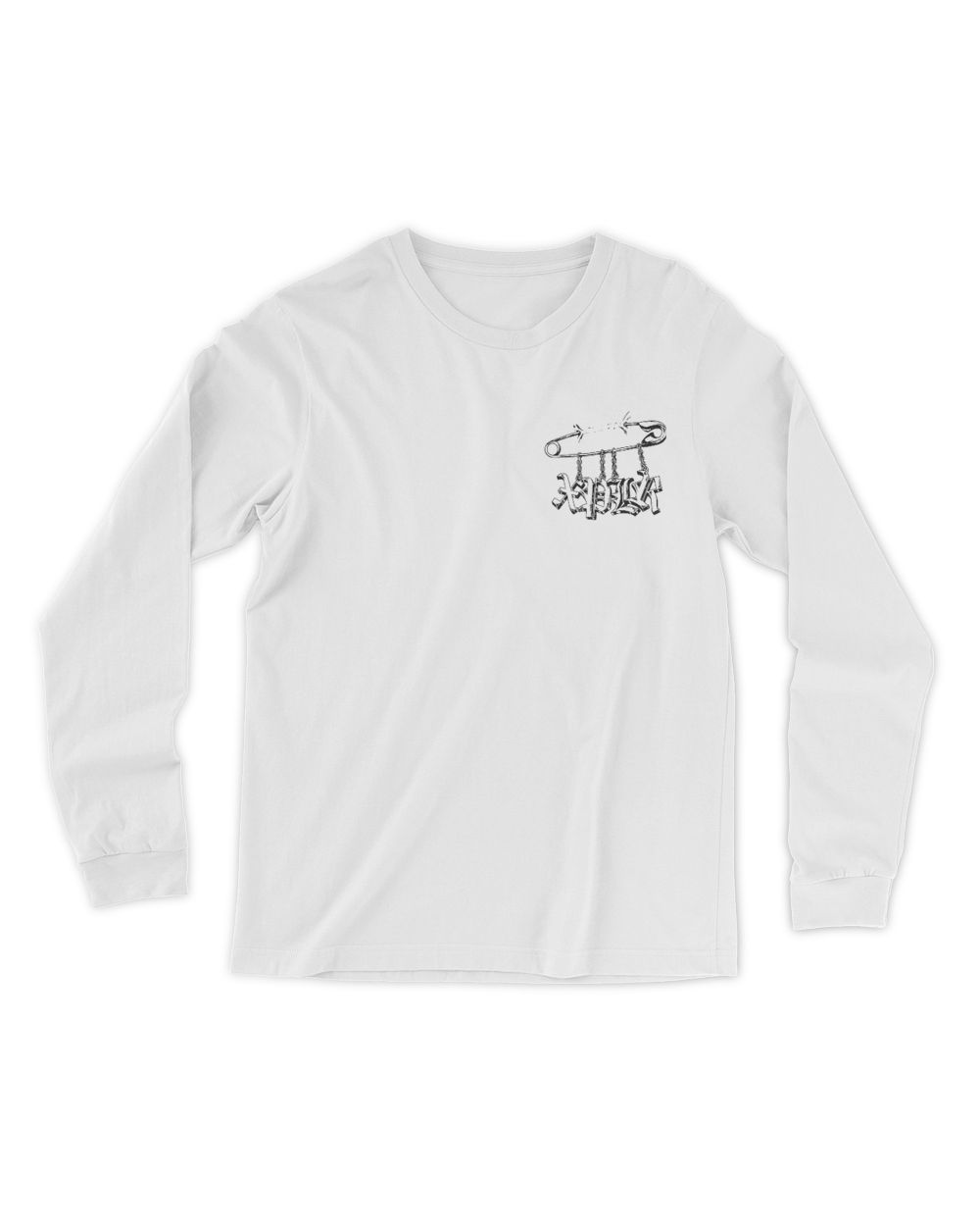 Punk Pin Men's Long Sleeved T-Shirt white s