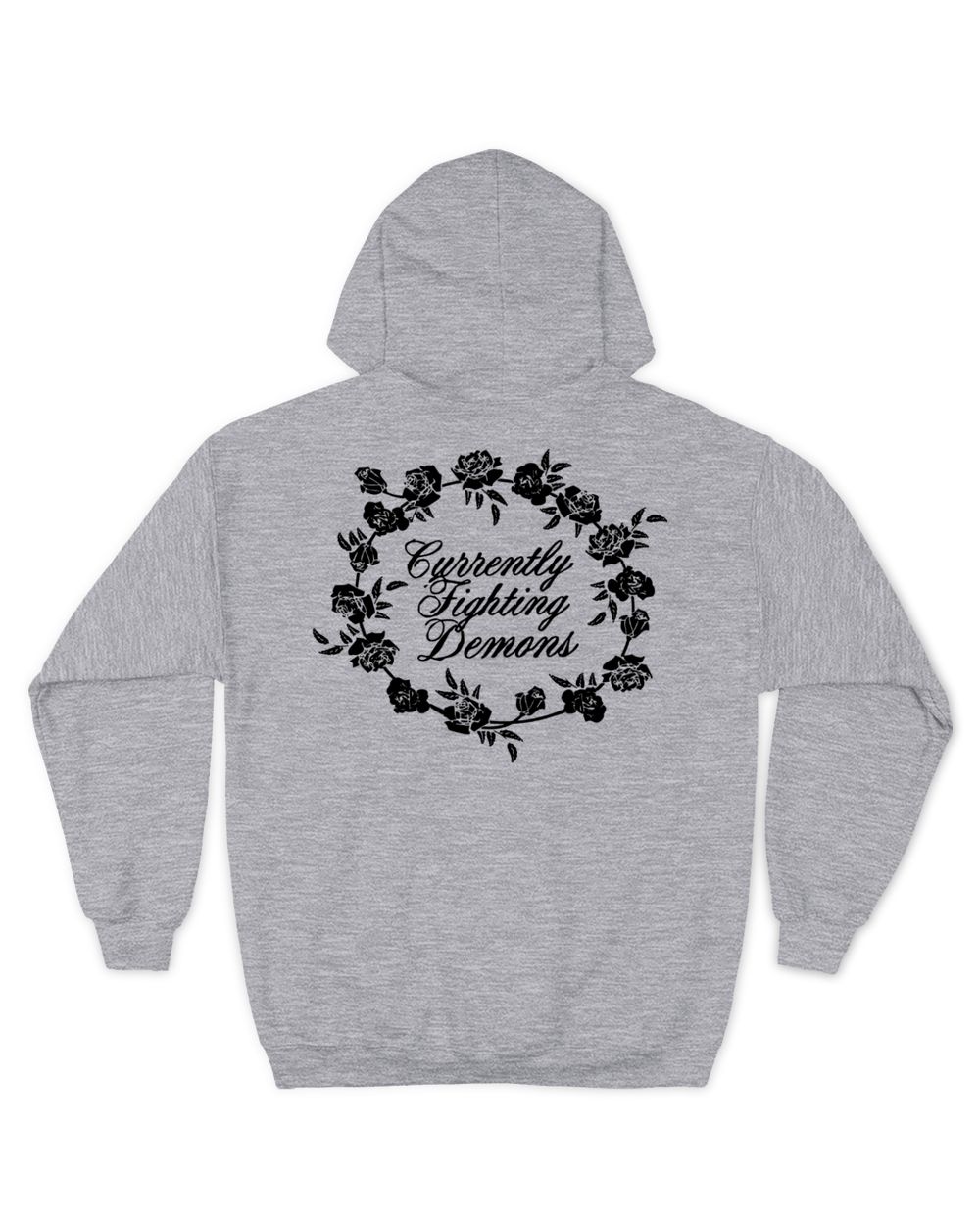 Floral Note Men's Zip Hoodie sport-grey s