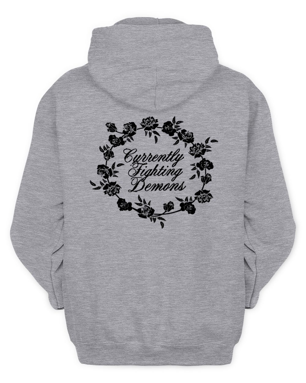 Floral Note Men's Zip Hoodie sport-grey s