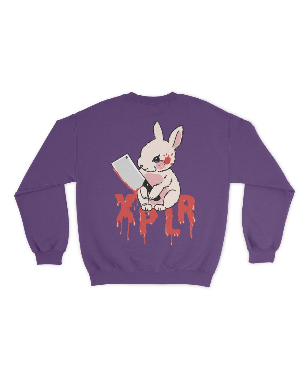 Rabbit Unisex Sweatshirt purple s