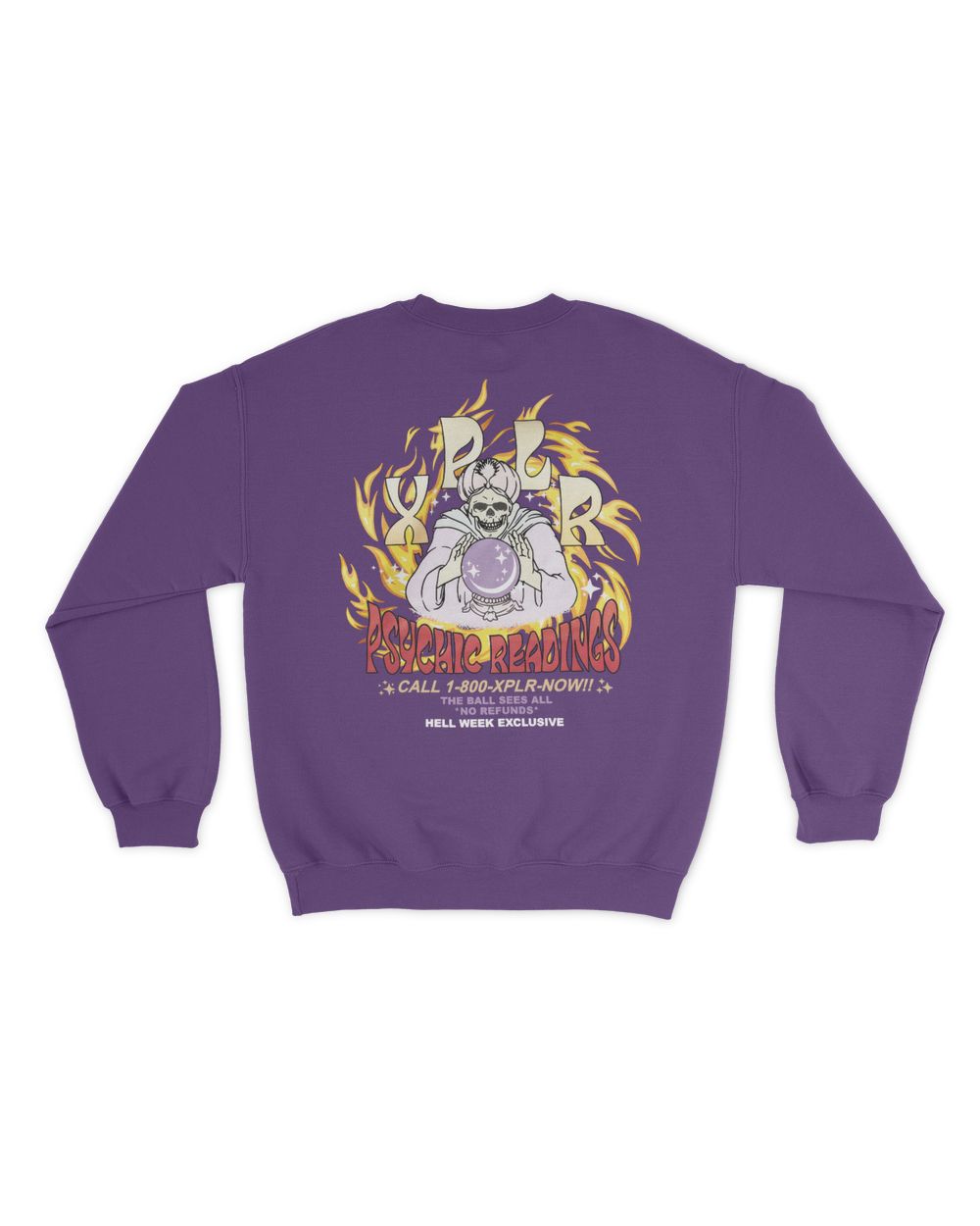 Psychic Reading HW Unisex Sweatshirt purple s