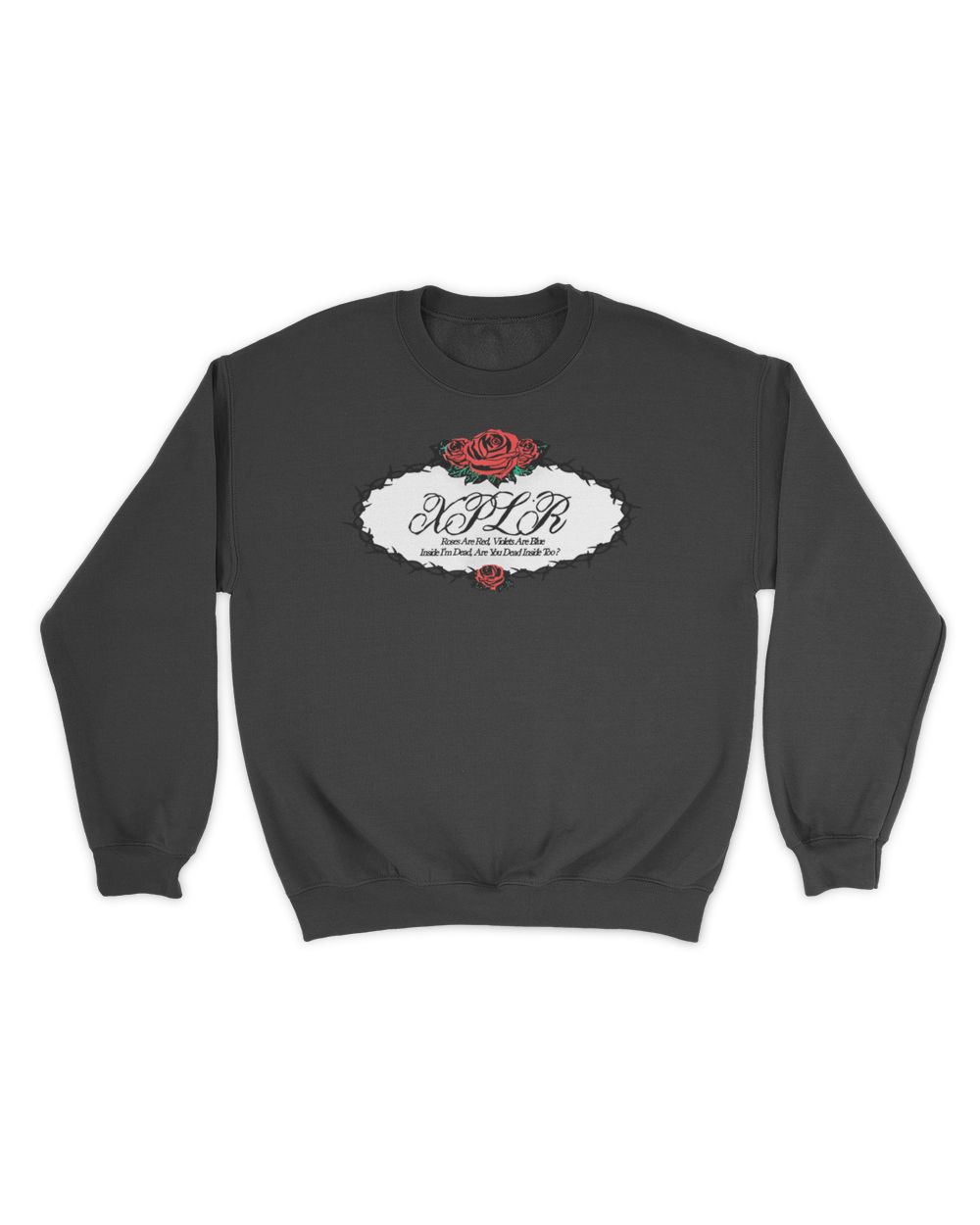 Dead Roses Unisex Sweatshirt black s