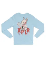 Rabbit Men's Long Sleeved T-Shirt light-blue s