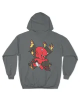 Baby Devil V.2 Unisex Hoodie charcoal s