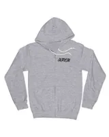 Floral Note Men's Zip Hoodie sport-grey s