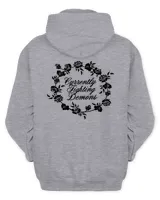 Floral Note Men's Zip Hoodie sport-grey s
