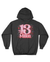 13M Unisex Hoodie black s